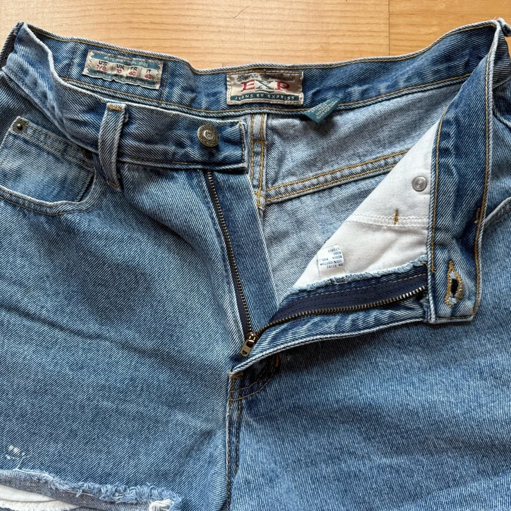 Vintage express jean shorts